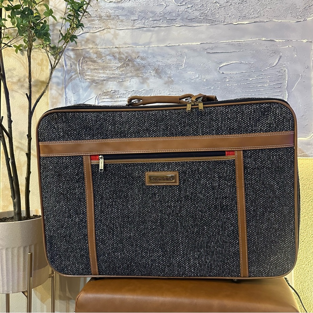 Vintage Frequent Traveler Tweed Luggage